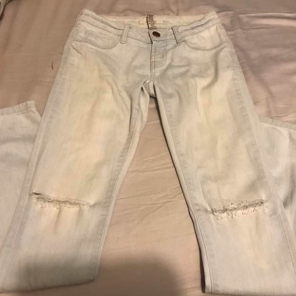 Light wash skinny leggings jeans